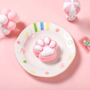 90g Pink Soft Cat Paw Taba Squishy
