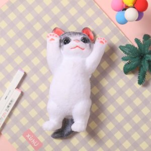 Gray Cheer Kitty Taba Squishy