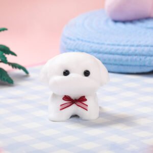 White Lovely Puppy Taba Squishy