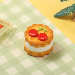 Circle Cherry Cookie Taba Squishy