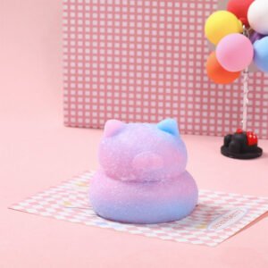 Pink Blue Fat Cat Squishy