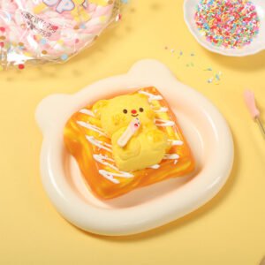 Buttery Bear Thick Toast Taba Squishy